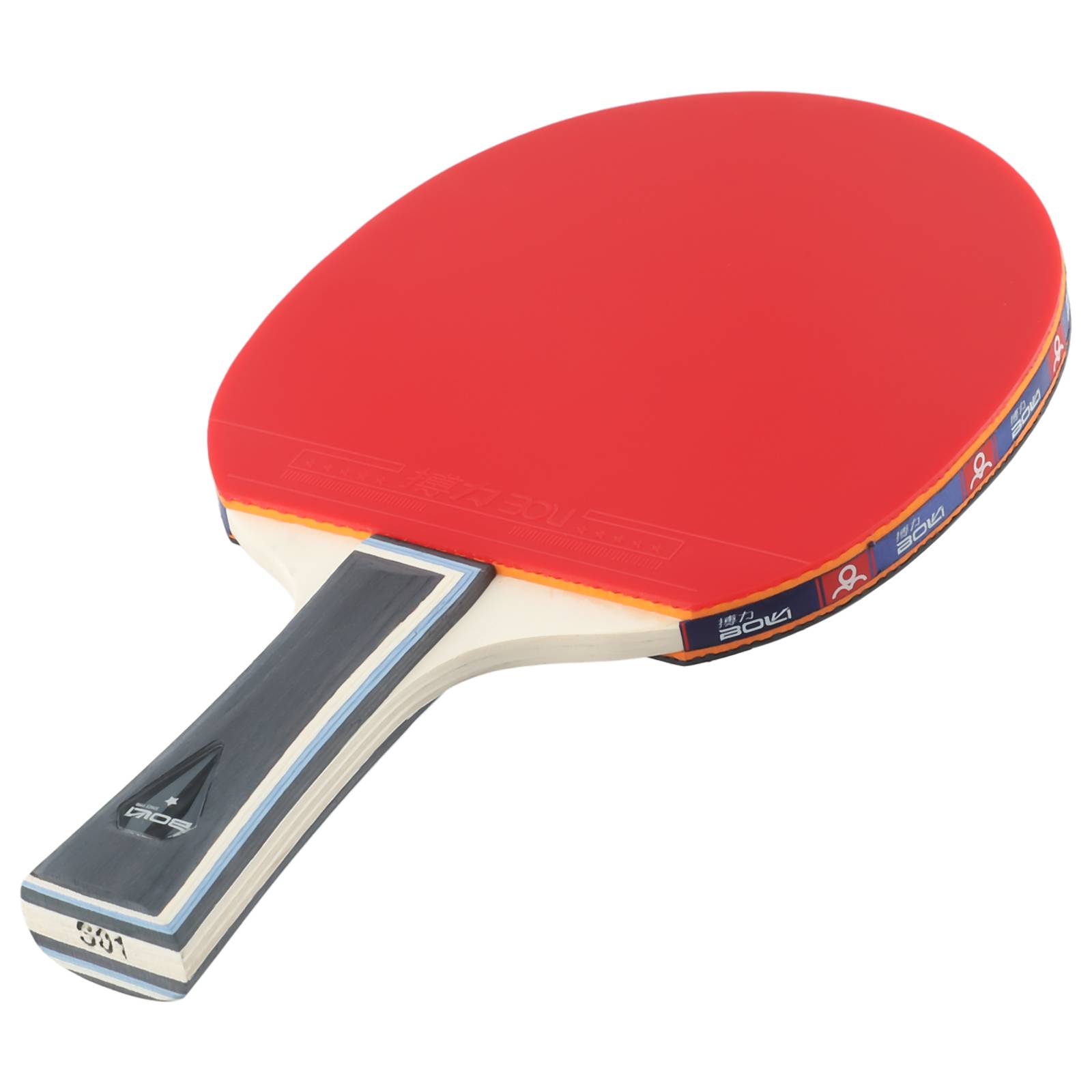 Table Tennis Pc - バット卓球ラケット リバースグルー ストロングスピン バッグ付き ウッド+ラバー 1個
