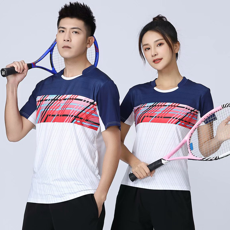 Table Tennis For Kids - バドミントン半袖Tシャツ,男性,女性,子供向けテニス,速乾性,トレーニング用,通気性のあるエクササイズ,2023