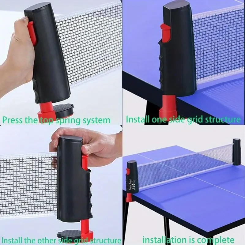 Table Tennis Barrier - 2025年ホット卓球ネットどこでも格納式ラックスポーツ交換ピンポンポストネットエクササイズアクセサリー機器