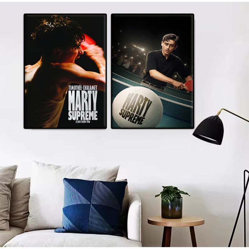 マーティ・シュプリーム卓球スポーツ映画ポスタープリントモダン - Table Tennis Illustration のレビューと価格