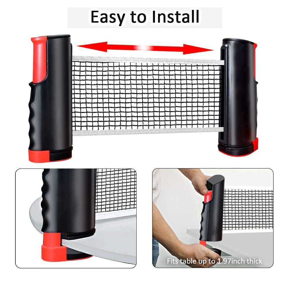 折りたたみ式ネット ピンポンネットフレームセット キャリーバ - Table Tennis Barrier のレビューと価格