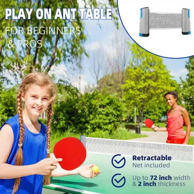 ポータブル卓球ネット 任意の卓球台に使用できる拡張可能な卓球 - Table Tennis Barrier のレビューと価格